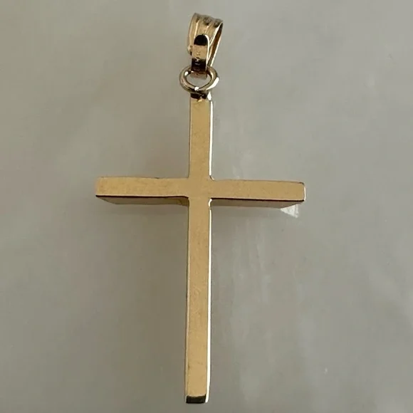 14k Solid Gold Cross - Picture 13 of 15